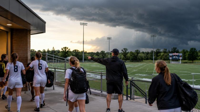 Lightning prediction provides warning time before storms reach outdoor operations